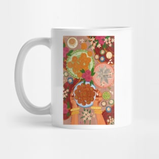 Indian sweets illustration Mug